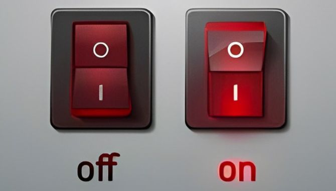Light switch positions demonstration